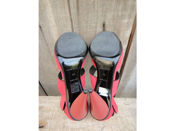 Sandali Balenciaga in pelle rosa - vista 8
