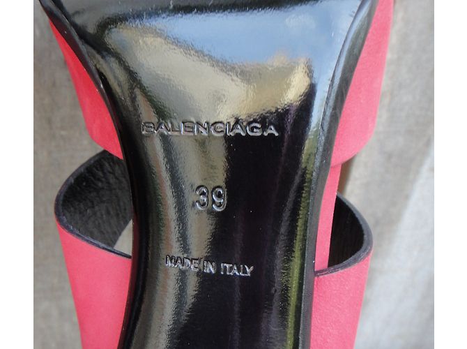 Sandali Balenciaga in pelle rosa - vista 9