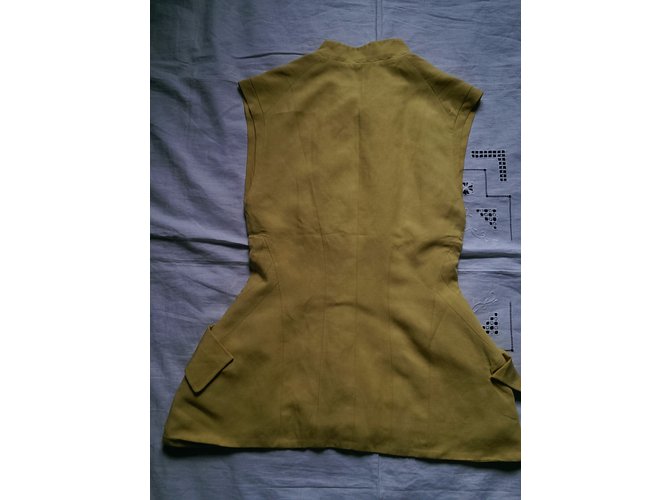 Top Guy Laroche Amarillo de Algodón con Botones - vista 4