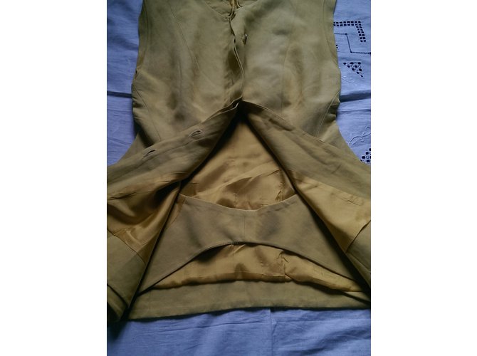Top Guy Laroche Amarillo de Algodón con Botones - vista 5