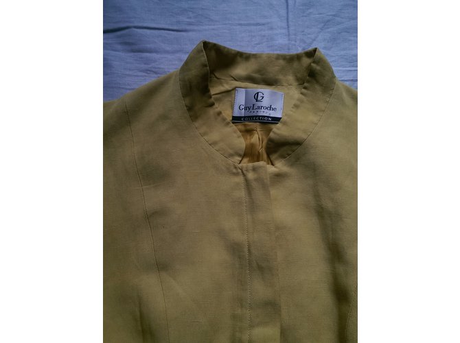 Top Guy Laroche Amarillo de Algodón con Botones - vista 7