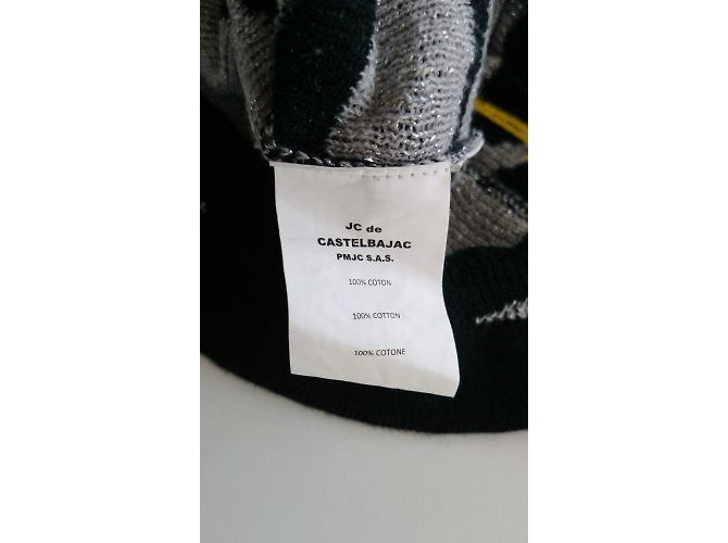 Vestido Jc De Castelbajac de jersey de algodón negro con lurex Gris - vista 4