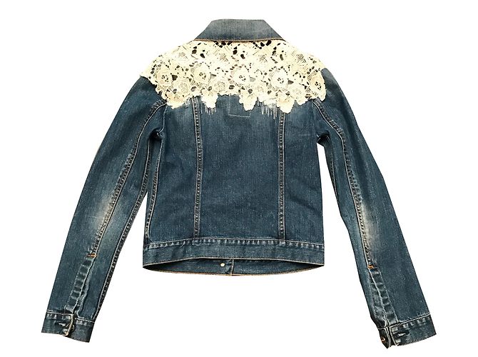 Chaqueta vaquera Pinko azul de algodón corte slim - vista 2