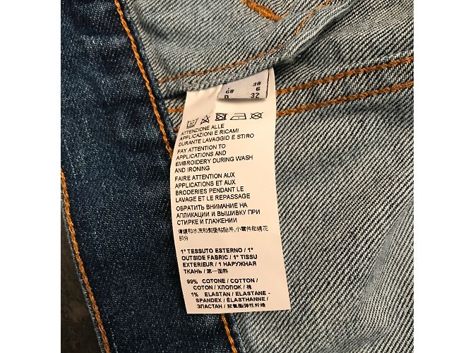 Chaqueta vaquera Pinko azul de algodón corte slim - vista 4