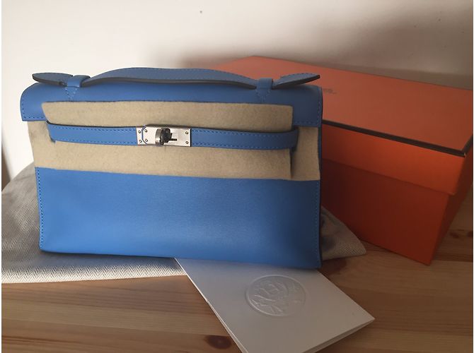 Hermès Kelly Mini Azul - vista 2