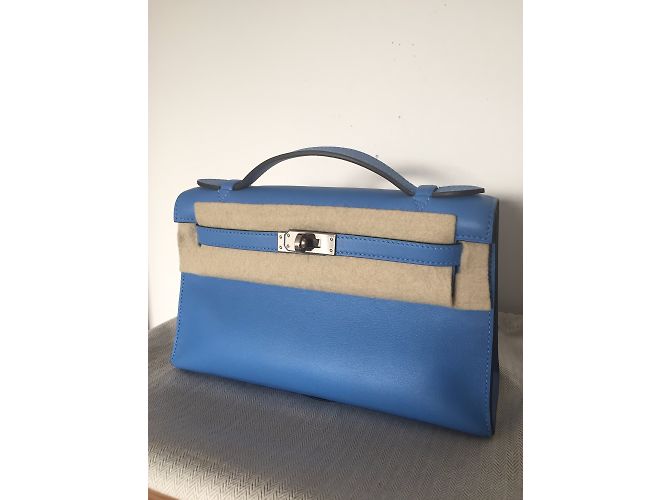 Hermès Kelly Mini Azul - vista 3