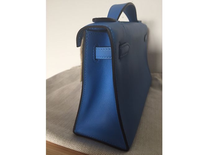 Hermès Kelly Mini Azul - vista 5