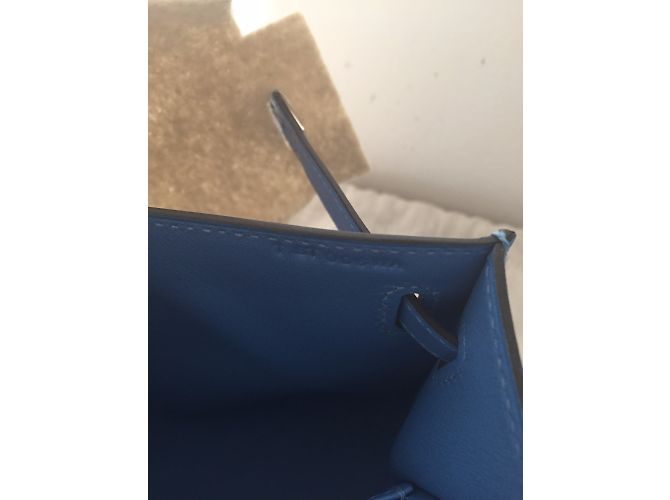Hermès Kelly Mini Azul - vista 6