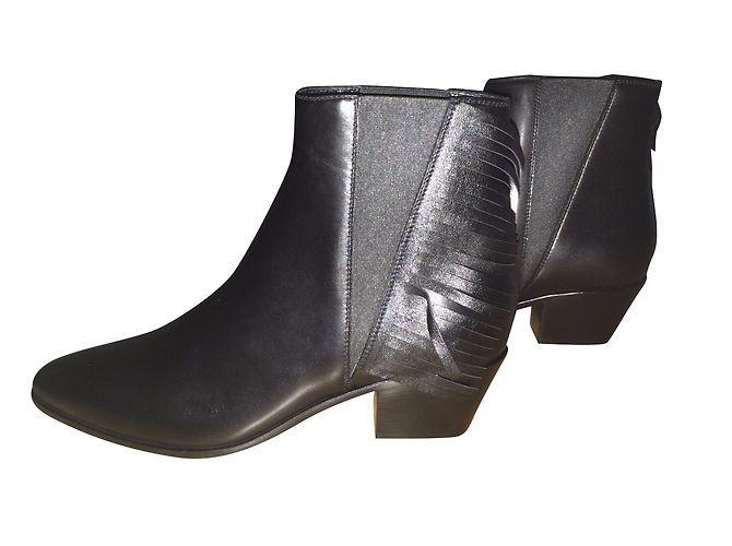 Stivaletti western Saint Laurent in pelle nera Nero - vista 2
