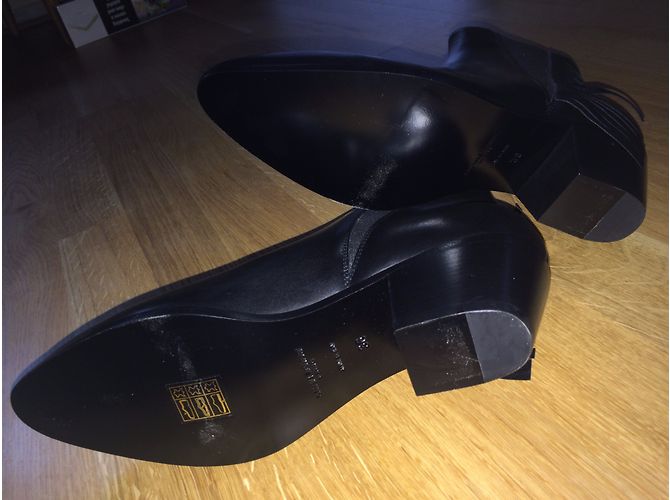 Stivaletti western Saint Laurent in pelle nera Nero - vista 3