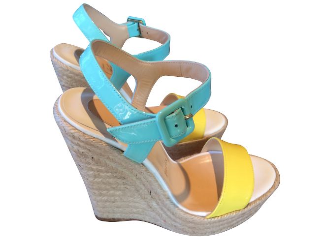 Sandali Christian Louboutin Beige - vista 2