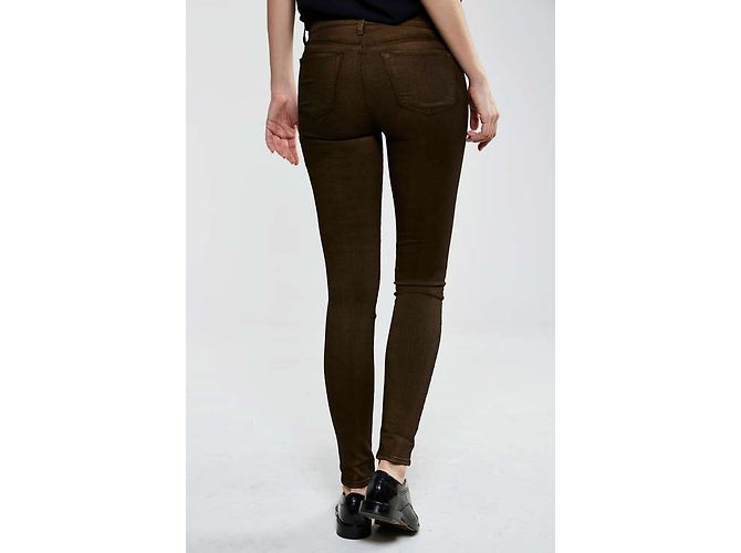 Jeans Skinny J Brand Marrón Negro Castaño - vista 3
