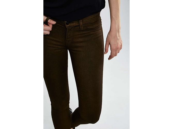 Jeans Skinny J Brand Marrón Negro Castaño - vista 4