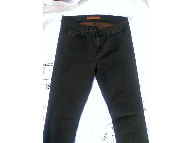 Jeans Skinny J Brand Marrón Negro Castaño - vista 5