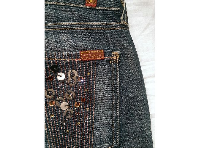 Jeans 7 For All Mankind Blu Taglio Dritto - vista 6