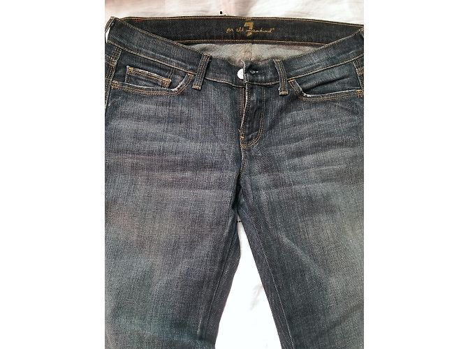 Jeans 7 For All Mankind Blu Taglio Dritto - vista 8