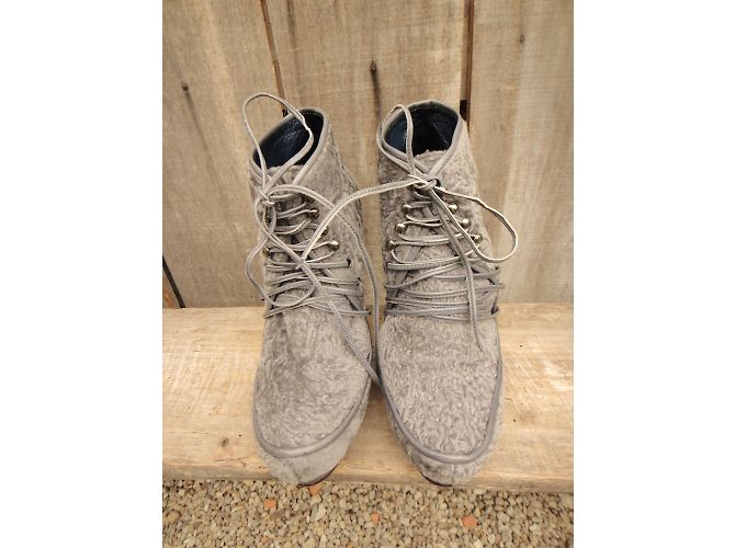 Botines Karine Arabian de piel gris - vista 5
