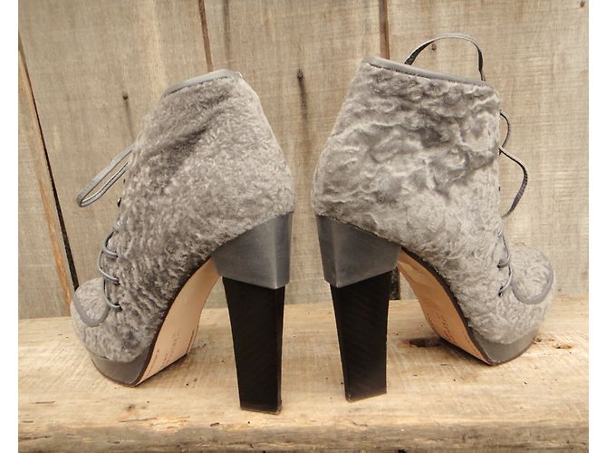 Botines Karine Arabian de piel gris - vista 6