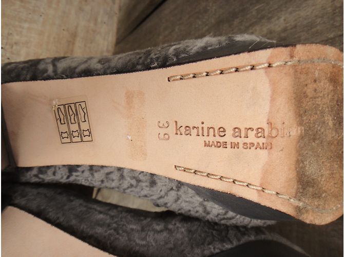Botines Karine Arabian de piel gris - vista 8