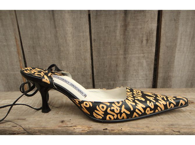 Décolleté Luciano Padovan in pelle gialla taglia 35 Giallo - vista 3