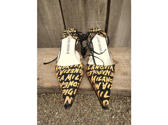 Décolleté Luciano Padovan in pelle gialla taglia 35 Giallo - vista 5