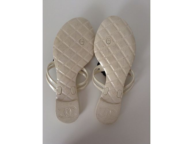Chanel Sandalen Aus weiß - Ansicht 3