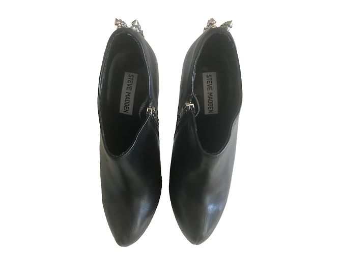 Stivaletti Steve Madden in pelle con borchie neri Nero - vista 2
