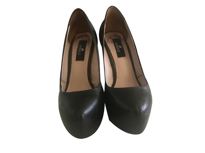 Autre Marque Décolleté JANIKO in pelle nera con borchie Nero - vista 2