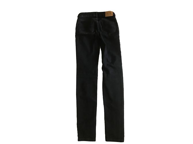 Jeans Slim Zara Neri in Cotone Nero - vista 2