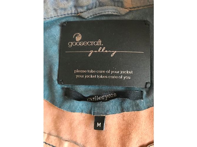 Camicia Goosecraft in camoscio blu Taglia M - vista 7