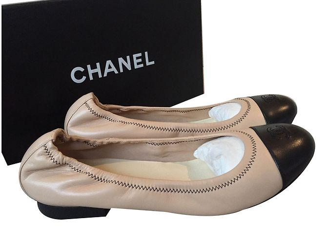 Chanel Bailarinas Beige - vista 2