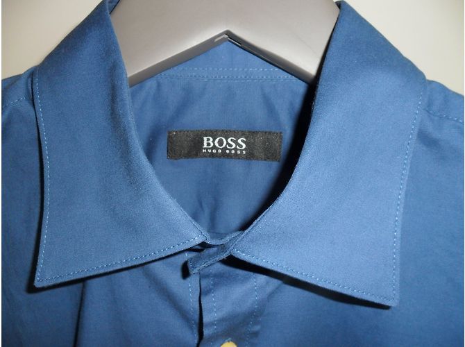 Hugo Boss Camicia da uomo slim fit in denim blu Hugo - vista 4
