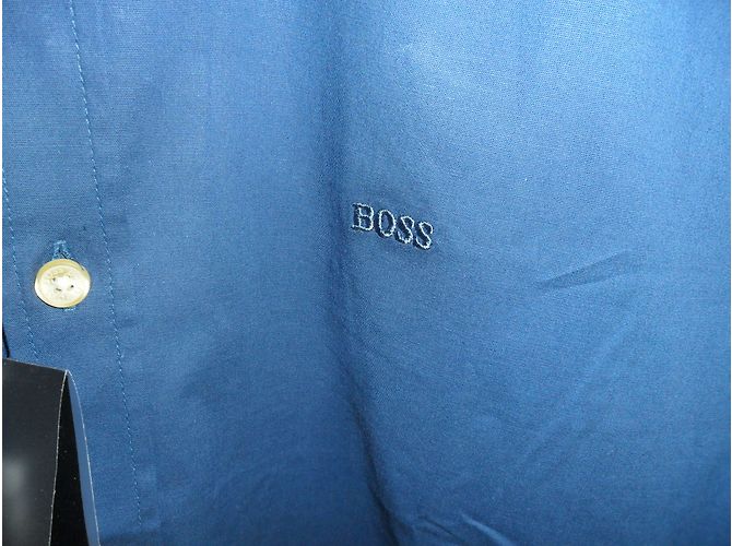 Hugo Boss Camicia da uomo slim fit in denim blu Hugo - vista 5