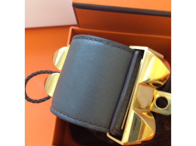 Hermès COLLIER DE CHIEN HERMES ETAIN Grigio antracite - vista 10
