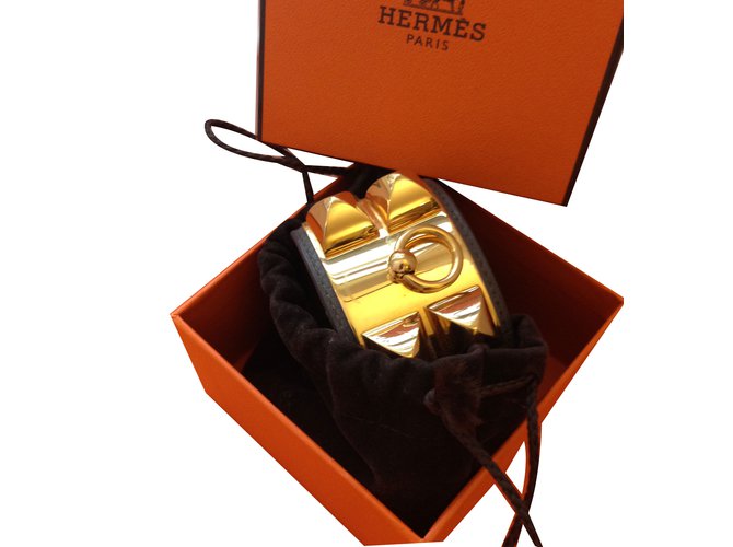 Hermès COLLIER DE CHIEN HERMES ETAIN Grigio antracite - vista 2