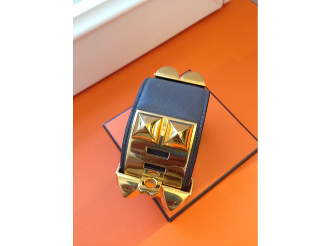 Hermès COLLIER DE CHIEN HERMES ETAIN Grigio antracite - vista 4