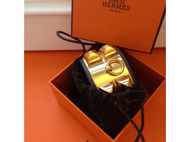 Hermès COLLIER DE CHIEN HERMES ETAIN Grigio antracite - vista 9