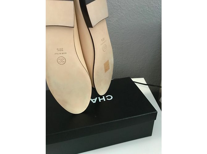 Chanel Bailarinas Negro Beige - vista 4