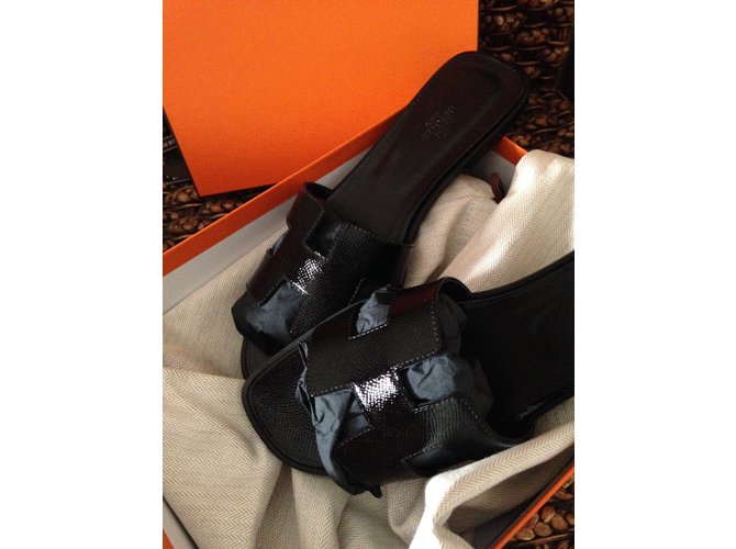 Hermès Sanda Hermes Oran Schwarz - Ansicht 4