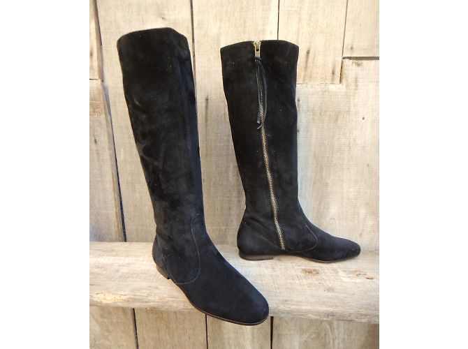 Stivali Apc APS in vitello velluto nero 36 - vista 4