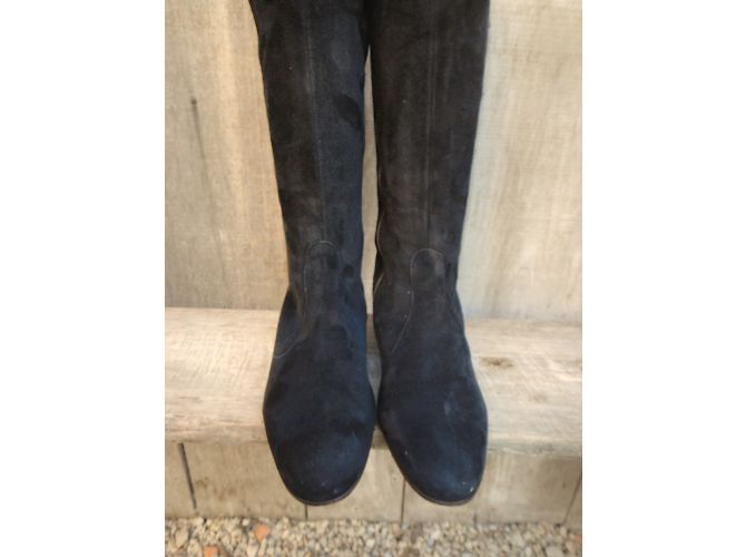 Stivali Apc APS in vitello velluto nero 36 - vista 5