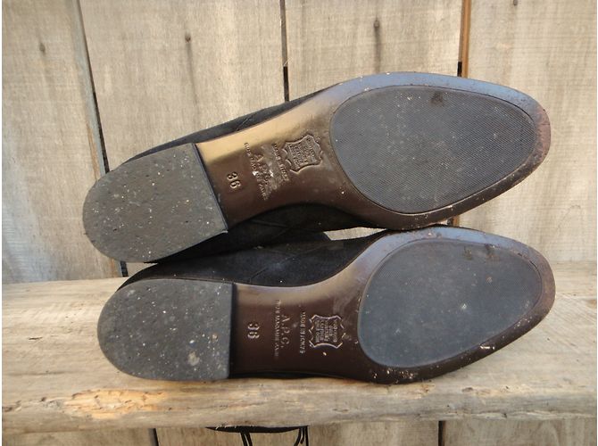Stivali Apc APS in vitello velluto nero 36 - vista 7
