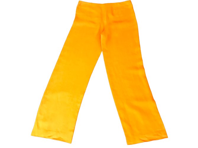 Hermès Pantalones Naranja - vista 2