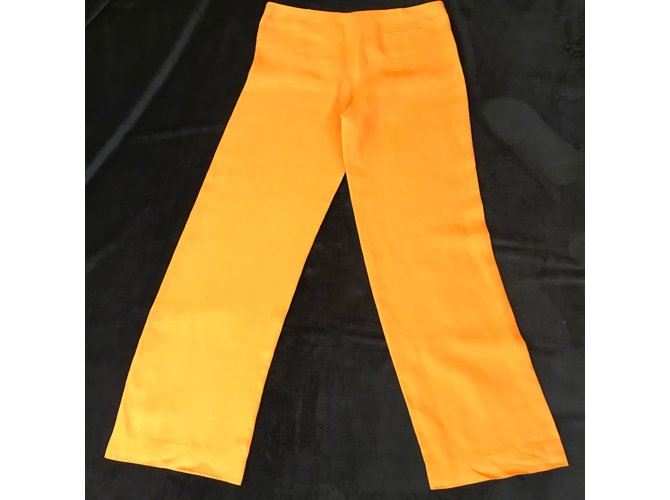 Hermès Pantalones Naranja - vista 4