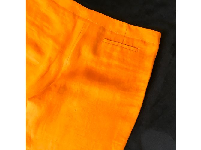 Hermès Pantalones Naranja - vista 6