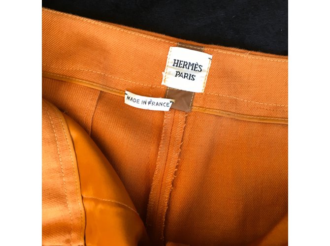 Hermès Pantalones Naranja - vista 7