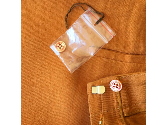 Hermès Pantalones Naranja - vista 8