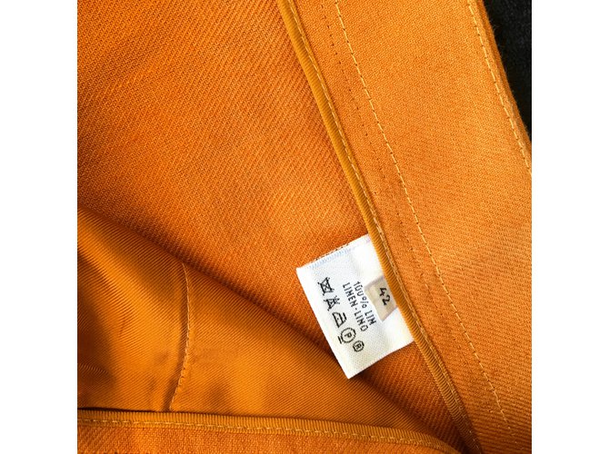 Hermès Pantalones Naranja - vista 9