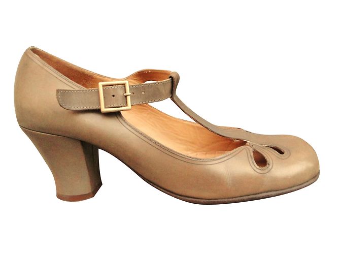 Décolleté Chie Mihara in pelle beige 39.5 - vista 2