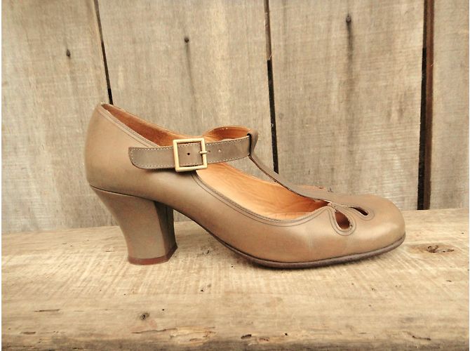 Décolleté Chie Mihara in pelle beige 39.5 - vista 3